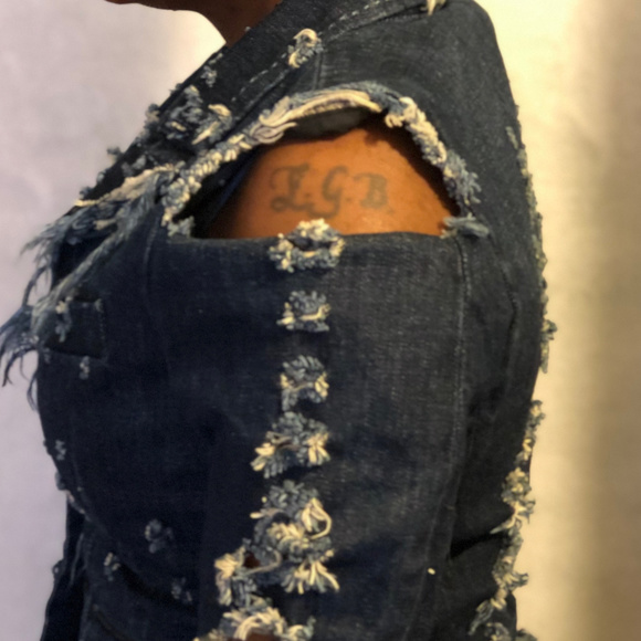 🎀Upcycled Denim Jacket🎀 For Women - Picture 4 of 5